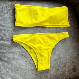 Brand new gold / yellow bikini set